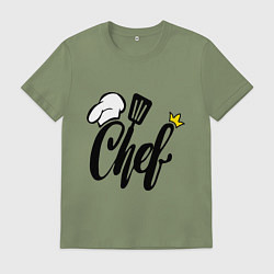 Мужская футболка Надпись - шеф повар