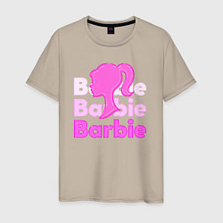 Мужская футболка Логотип Барби объемный