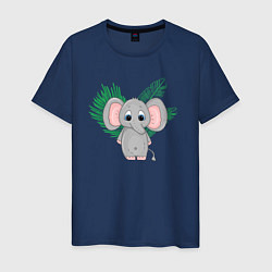 Мужская футболка Слон в тропиках