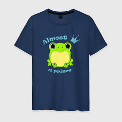 Мужская футболка Почти принц лягушка