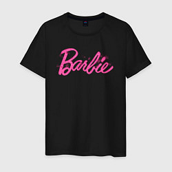 Мужская футболка Блестящий логотип Барби
