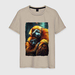 Мужская футболка Игрунковые обезьянки