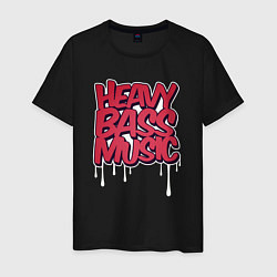 Мужская футболка Heavy bass music