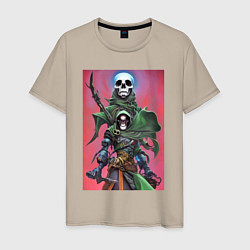 Мужская футболка Warrior of darkness - skull