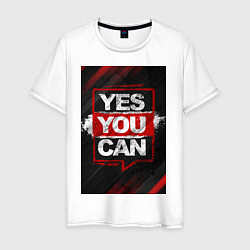Мужская футболка Yes, you can