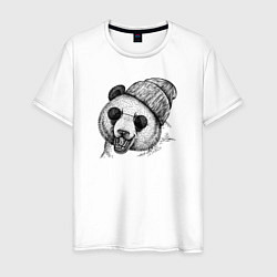 Мужская футболка Панда хипстер