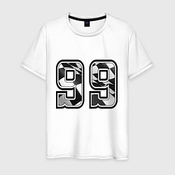 Мужская футболка Год рождения номер регион 99