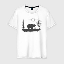 Мужская футболка Медведь в природе