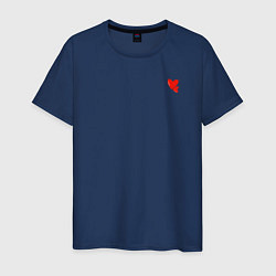 Мужская футболка Два маленьких сердечка рисунок