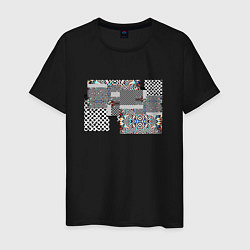 Мужская футболка Абстрактные блоки