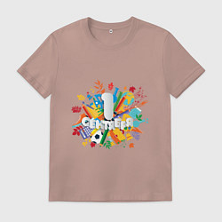 Мужская футболка 1 сентября - день знаний