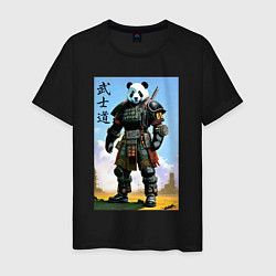 Мужская футболка Панда - бусидо - кодекс самурая