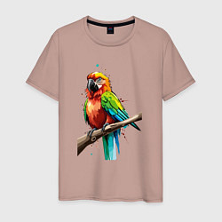 Мужская футболка Попугай какаду