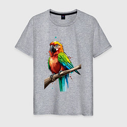 Мужская футболка Попугай какаду