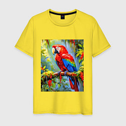Мужская футболка Яркий красный ара