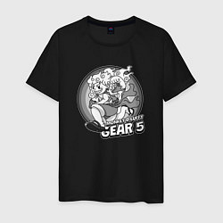 Мужская футболка Луффи - gear 5 - старый мультик
