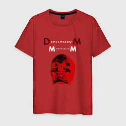 Мужская футболка Depeche Mode 2023 Memento Mori - Red Skull 01