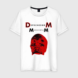 Мужская футболка Depeche Mode 2023 Memento Mori - Red Skull 01