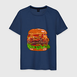 Мужская футболка Бургер из частей