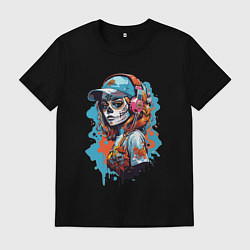 Мужская футболка Девушка калавера