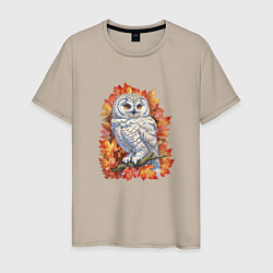 Мужская футболка Осенняя сова