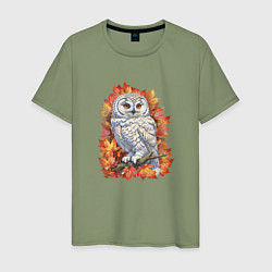 Мужская футболка Осенняя сова