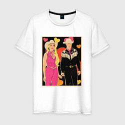 Мужская футболка Ковбои Барби и Кен