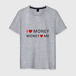 Мужская футболка Надпись Я люблю деньги деньги любят меня
