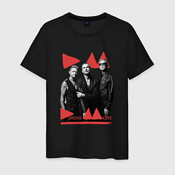 Футболка хлопковая мужская Depeche Mode - Delra Machine Band, цвет: черный