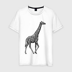 Мужская футболка Жираф гуляет