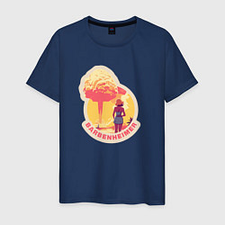 Мужская футболка Барби смотрит на гриб - Барбигеймер