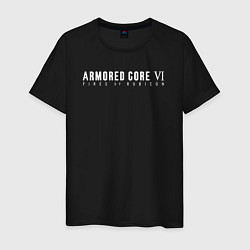 Мужская футболка Armored core 6 logo