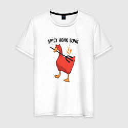 Мужская футболка Spicy honk bonk - Untitled Goose Game