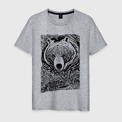 Мужская футболка Хозяин русского леса - медведь