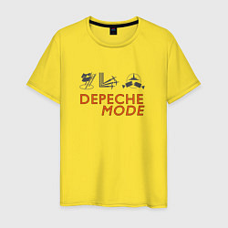 Футболка хлопковая мужская Depoeche Mode - Celebration, цвет: желтый