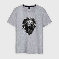 Мужская футболка Лев король зверей