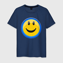 Мужская футболка Смайлик улыбающийся эмодзи