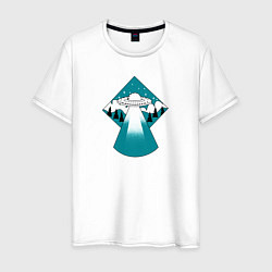 Мужская футболка Приземление НЛО