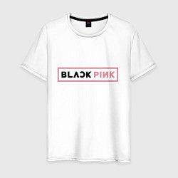 Мужская футболка Black pink - emblem