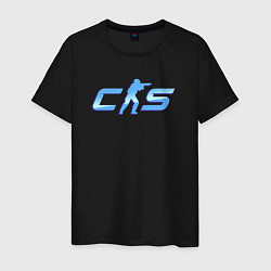 Мужская футболка CS2 blue logo