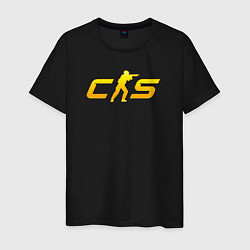 Мужская футболка CS2 yellow logo