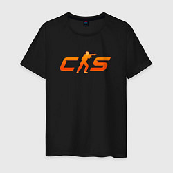 Мужская футболка CS 2 orange logo