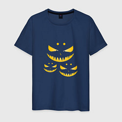 Мужская футболка Хэллоуин страшные улыбки
