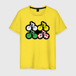 Мужская футболка Велосипедная гонка