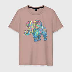 Мужская футболка Beautiful elephant