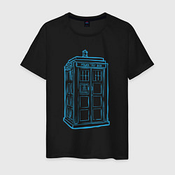 Мужская футболка Black tardis