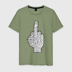 Мужская футболка Кактусовый палец