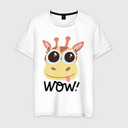 Мужская футболка Wow giraffe