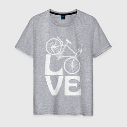 Мужская футболка Любовь велосипедиста