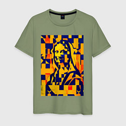 Мужская футболка Нейросеть рисует Лизу - стилизация